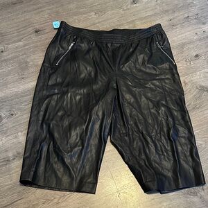 Eloquii Black Leather  Pants